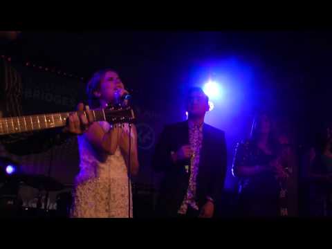 Maria Olafs from Iceland sings at the Nordic Party in Vienna