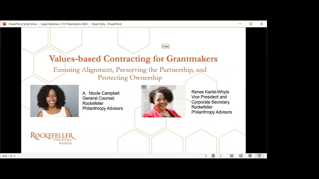 Values-based Contracting for Grantmakers