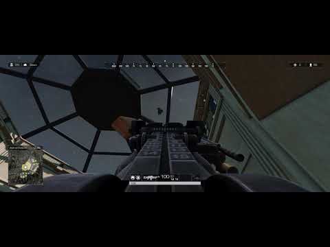 ROE Europa PKM First kill shooting out the glass beneath his feet. This weapon is strange.