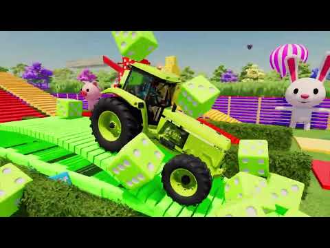 LOAD AND TRANSPORT GIANT DRAGONS with John Deere Tractors – Farming Simulator 22 🐉🚜 ✅