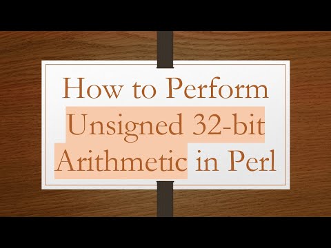 How to Perform Unsigned 32-bit Arithmetic in Perl