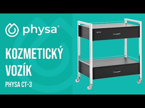 Video - Kozmetický vozík - 2 zásuvky - 62 x 38 x 86,5 cm