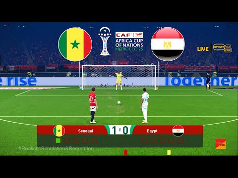 SÉNÉGAL vs ÉGYPTE DEMI-FINALE | Séance de tirs au but CAN 2025 | eFootball PES