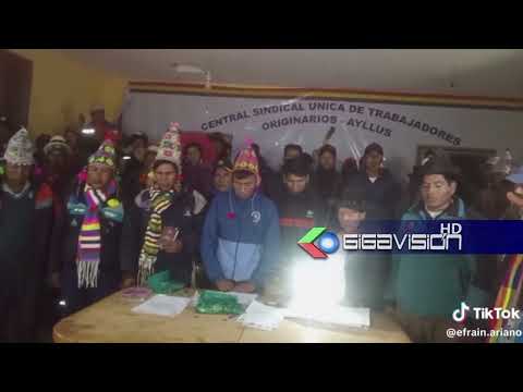 Dirigentes de la prov. Chayanta de Potosi exigen la abrogación total de la ley 1720 y otros pedidos.