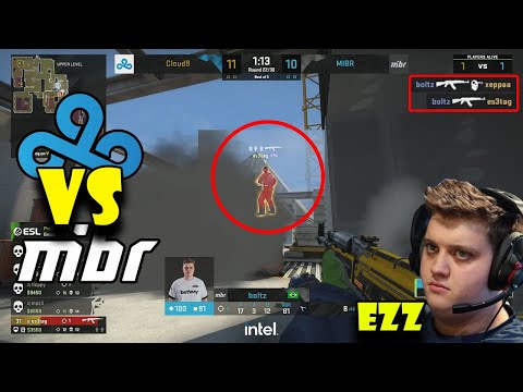 Mibr Boltz Clutch VS Cloud9 | CSGO Highlights | NOSCOPES | (S1mple, Niko, Zywoo, Boltz ...)