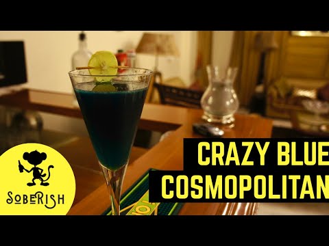 Crazy Blue Cosmopolitan | Classic Cosmopolitan with a Twist