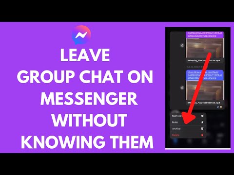 How to Leave A Group on Messenger Without Anyone Knowing (WORKING!!)