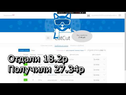 КАК ЛЕГАЛЬНО НАКРУТИТЬ ПЕРЕХОДЫ ПО ССЫЛКАМ CatCut 2019