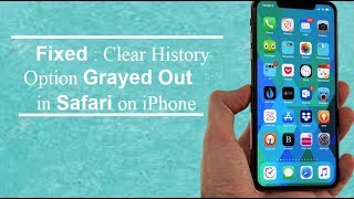 Safari Fix : Clear History Option Grayed Out on iPhone