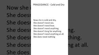 Video PRAGODANCE - Cold and dry /ENGMETAL 2024-1/