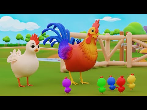 Con Gà Trống - Đàn Gà Trong Vườn - Nhạc Thiếu Nhi - Hoạt Hình Đàn Gà Con Vui Nhộn