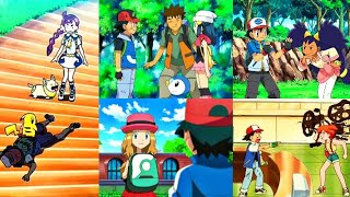 Ash meets All PokeGirls for first time ! 😍| Pokemon Season 1 to Season 23 | Pokemon in hindi