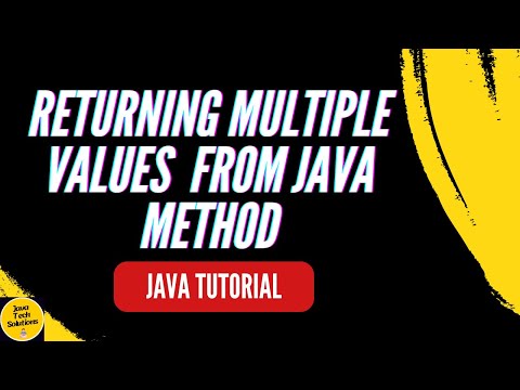 Java Return Multiple Values From Method