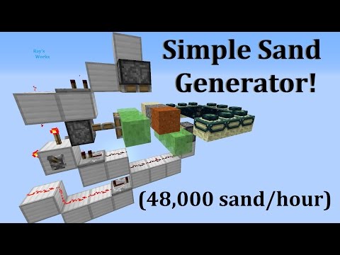 Rays Works - Simple Sand and Concrete DUPE Generator! 1.9-1.20+ Minecraft [CHECK description]