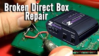 Video thumbnail for Sound Tech How-To Repair a direct box, ARTcessories Zdirect by patthesoundguy