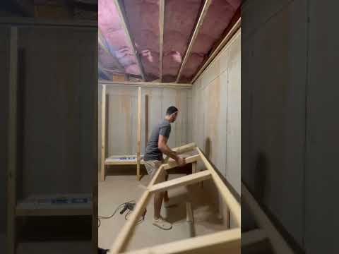 Diy storage shelves in TWO hours 💪 #shorts