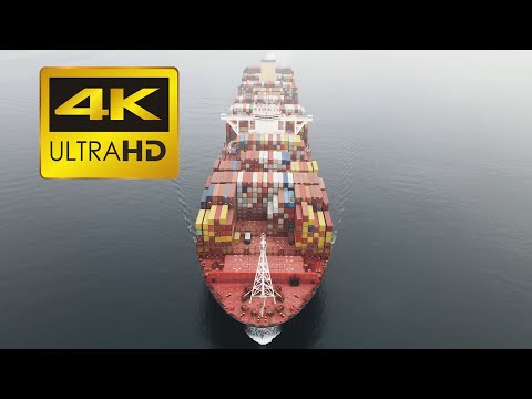 4K UHD - MSC OSCAR - THE GHOST SHIP - Super Container Ship