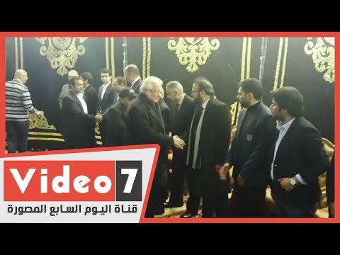 محمود قابيل وعمرو الليثي أول الحاضرين في عزاء ماجدة الصباحي