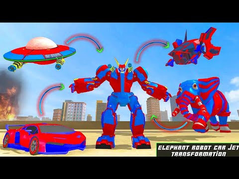 Ultimate Elephant Car Robot Transform 2021: Grand Multiple Robot Transform - Android Gameplay