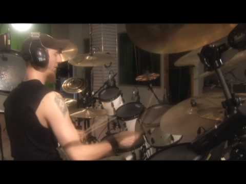 Mike Machine - World's fastest double-kick drummer - Drum Recording Session