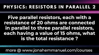 Resistors in Parallel 2: How to Calculate the Total Resistance of Resistors Connected in Parallel.