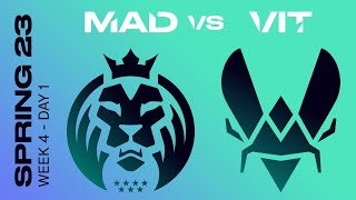 LEC Spring Split 2023 - W4D1  - MAD vs VIT - BO3