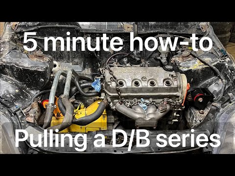 How to remove the engine & trans from 92-00 Honda Civic, 92-97 Del Sol, 94-01 integra