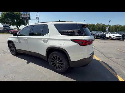 2022 Chevrolet Traverse AWD 4dr RS in White for sale at Riverview GM in Chatham-Kent, ON