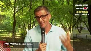 ”Faci Pariu” cu Cosmin Cernat (ep.54): Marți, 8 din 9 pariuri corecte! 12 ponturi în pachetul zilei!