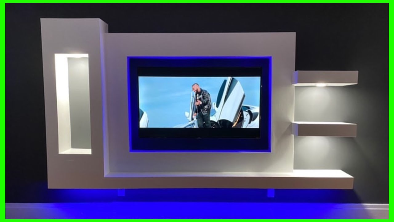 Mueble para TV con panel de yeso (Gypsum Board)