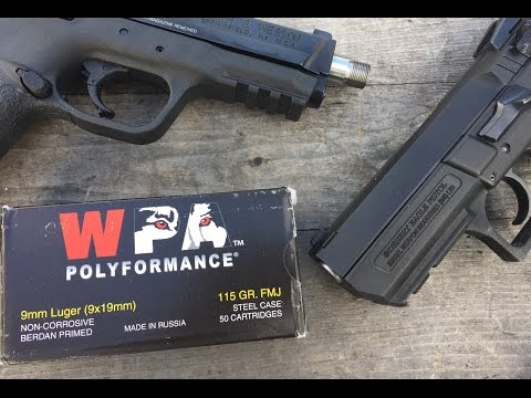 9x19mm, 115gr FMJ, Wolf Polyformance/Military Classic, Velocity Test
