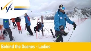 preview picture of video 'Backstage Soelden Ladies Giant Slalom 2012 - Audi FIS Ski World Cup'