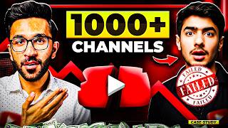 He Failed 1000+ Channels to Make $2000/Month From YouTube! | Case Study
