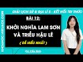 Vở bài tập Lịch Sử và Địa lí Lớp 5 Bài 12: Khởi nghĩa Lam Sơn và Triều Hậu Lê