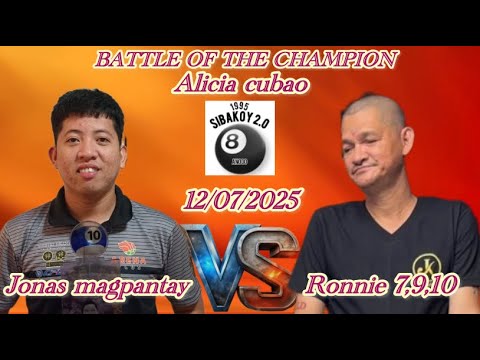 BAKBAKAN SA CUBAO JONAS MAGPANTAY vs RONNIE ALCANO 7,9,10 HANDICAP🎱