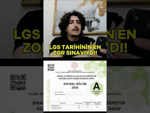 LGS 2026, LGS tarihinin EN ZOR sınavı mı?