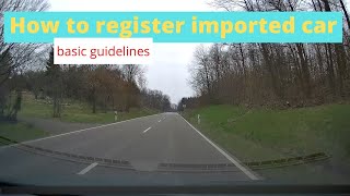 How to register imported car in Germany