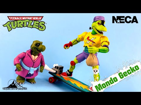 NECA TOYS Teenage Mutant Ninja Turtles TMNT (Cartoon) Ultimate MONDO GECKO Video Review