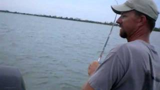 preview picture of video 'Craig catching a nice walleye while trolling on El Dorado Lake in Kansas'