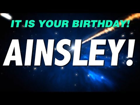 HAPPY BIRTHDAY AINSLEY! This is your gift.