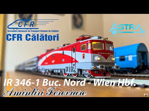 IR 346 Bucuresti Nord - Wien Hauptbahnhof VS IR 1644 Sighetu Marmatiei Bucuresti Nord scara H0