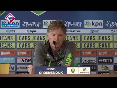 ADO-trainer Fons Groenendijk blikt vooruit op ADO - AZ