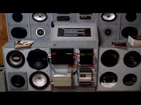 Old School car audio sound board collection