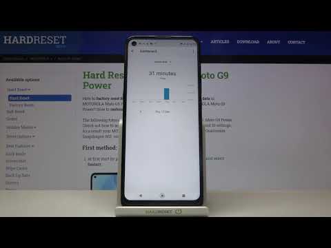 How to Check Total Screen Time – Display Settings in MOTOROLA Moto G9 Power