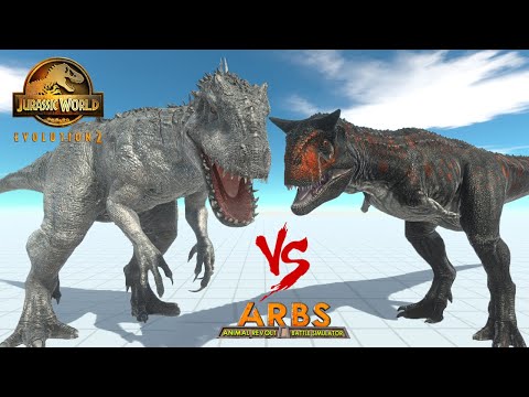 INDOMINUS REX (JWE2) vs 3x CARNOTAURUS (DINOSAUR BATTLE) - Animal Revolt Battle Simulator