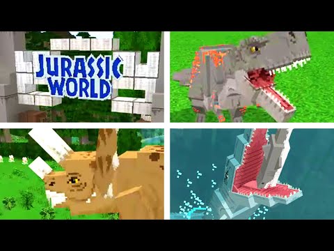 Mind-Blowing Minecraft Tutorial! Jurassic World Launched!
