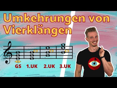 UMKEHRUNGEN von Vierklängen kurz erklärt (Quintsextakkord, Terzquartakkord, Sekundakkord)