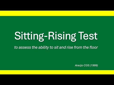 CLINIMEX: Sitting-rising test (SRT) - an updated 2025 video