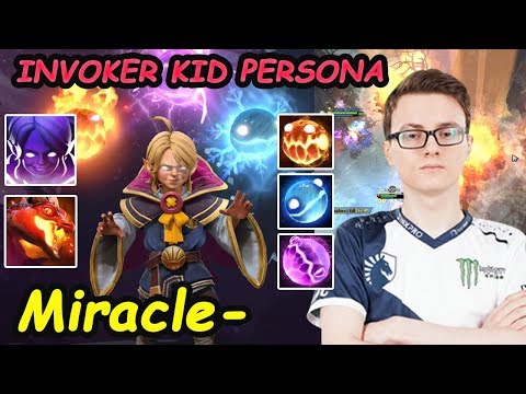 Miracle- KID INVOKER PERSONA Acolyte of the Lost Arts set Insane Combo Dota 2 7.22 Gameplay