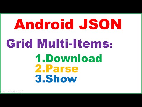 Android Native JSON Ep.05 : GridView Multiple Fields - Download,Parse,Show